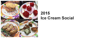2015 Ice Cream Social. Four of the delicious ice cream dishes served at the social.