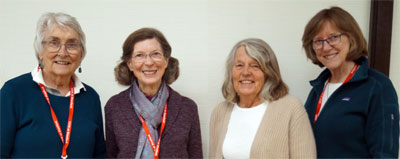 SEF Chairwoman and her three female volunteer committee members.